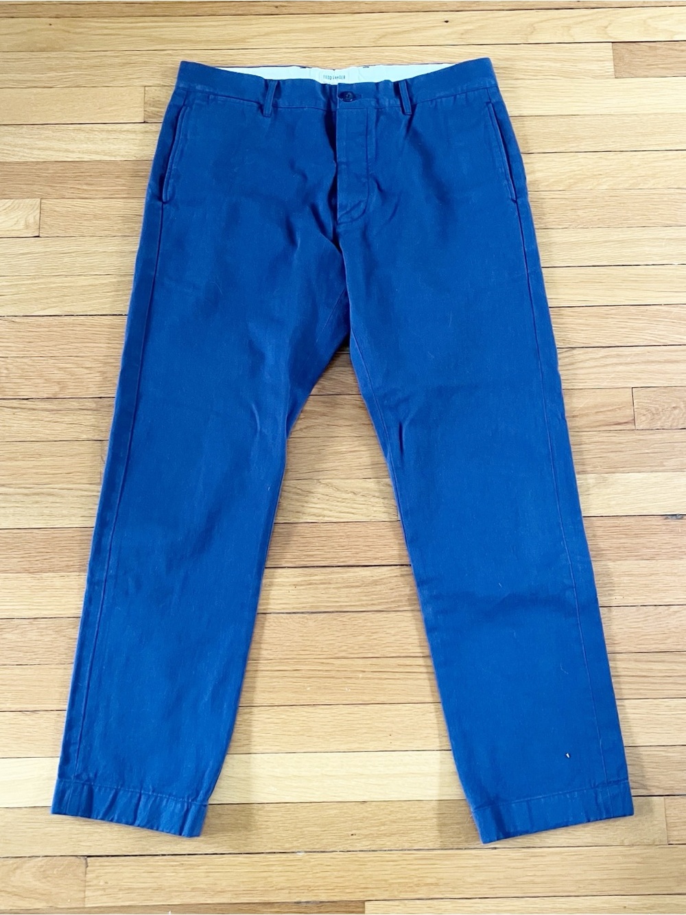 Todd Snyder Navy Blue Cotton Classic Preppy Comfort Selvedge Chino Pants 34x32